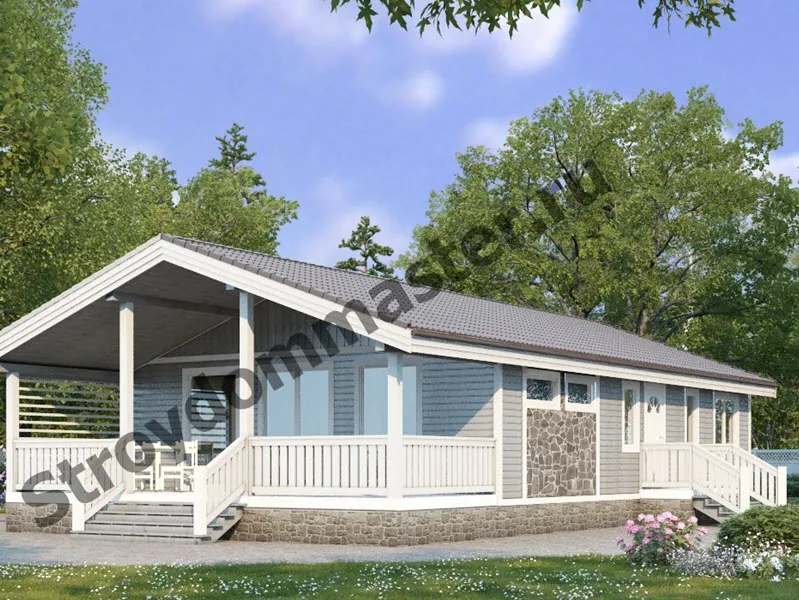 Каркасный дом СКАНДИНАВИЯ 8Х15