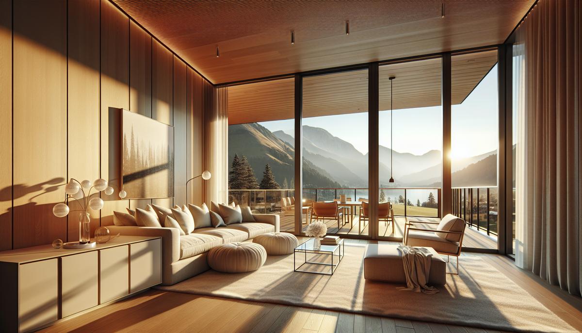 Апартаменты с панорамными окнами и видом на горы в окрестностях Батуми