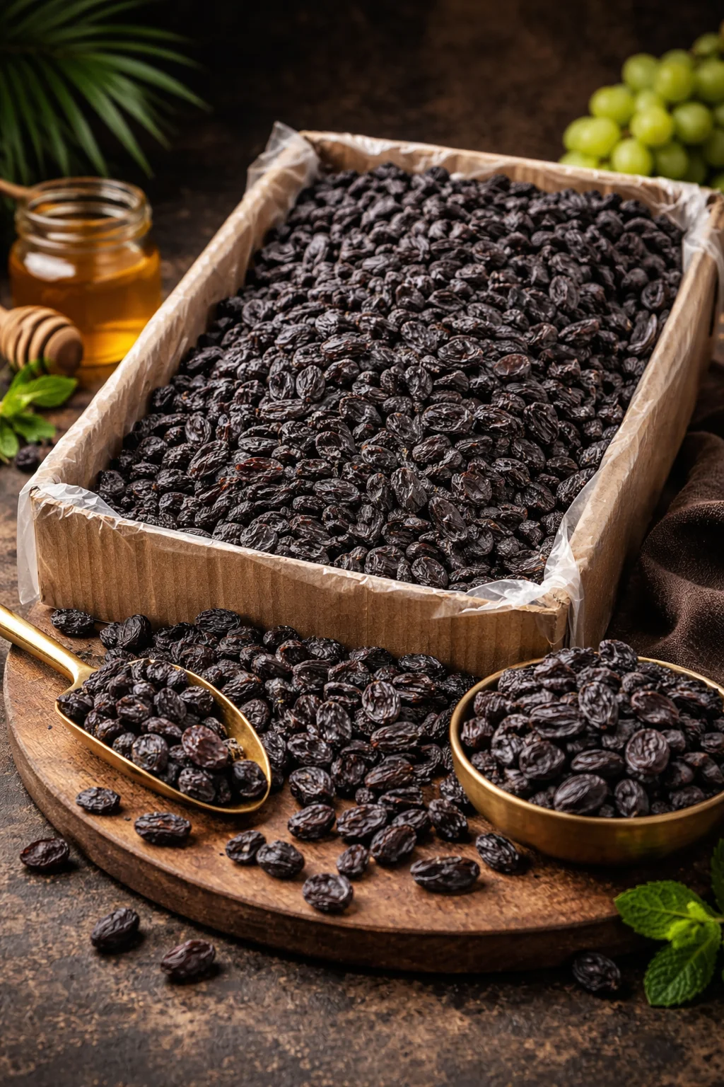 Изюм чёрный, без хвостиков (Гибрид), вес