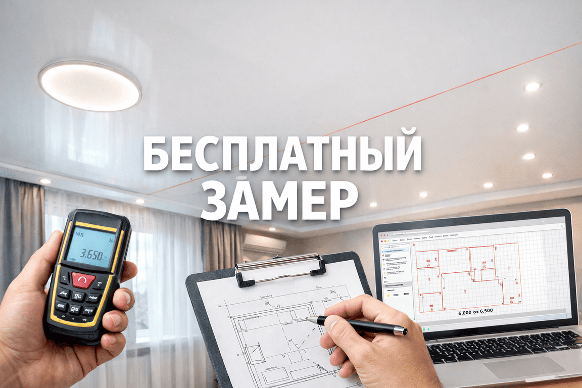 натяжной потолок с точечными светильниками с точечными светильниками