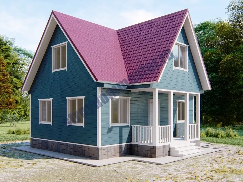 Каркасный дом ГОЛЛАНДЕЦ 7.5Х8