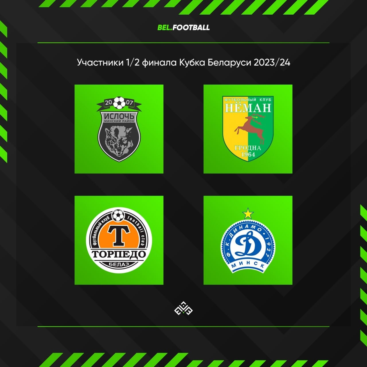 Определены все участники полуфинала Кубка Беларуси