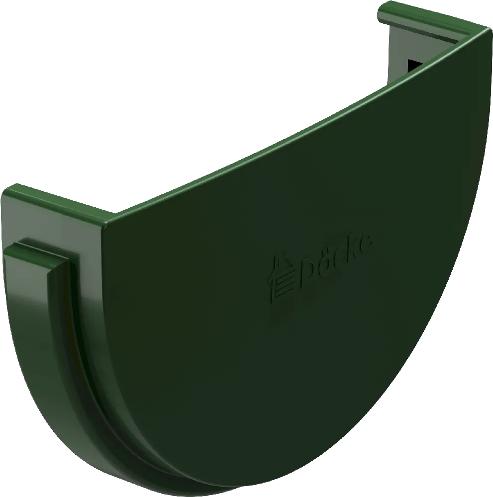 Заглушка жёлоба d120 мм Docke Standard, Белый (RAL9003)