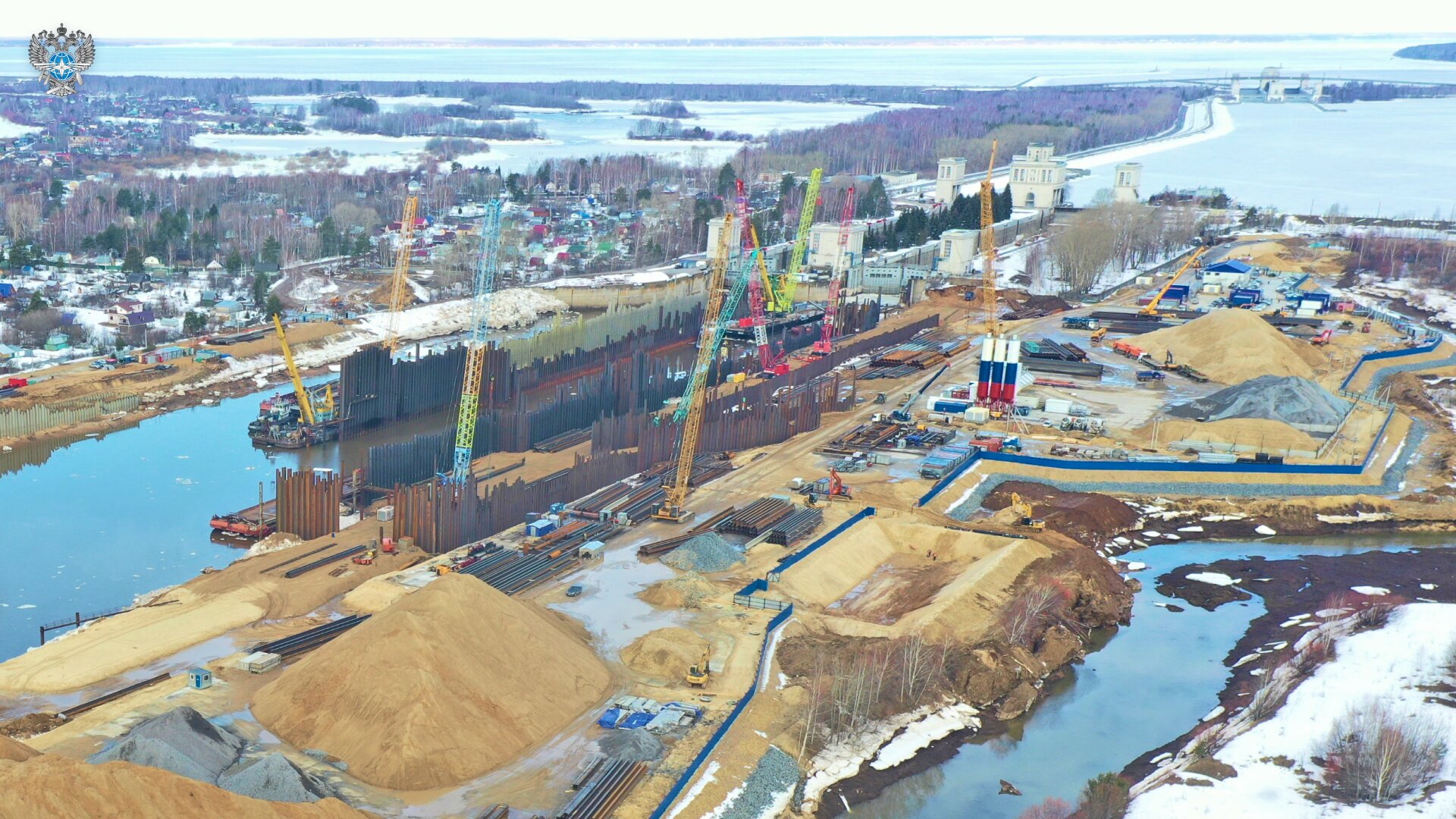 В Нижегородской области продолжается реконструкция Городецкого гидроузла