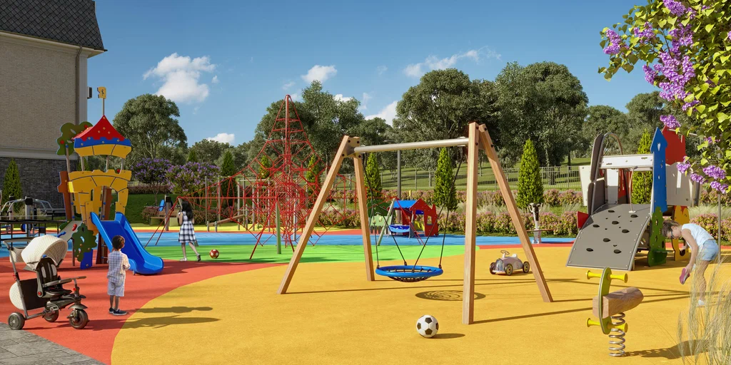 детская игровая площадка на территории Кавказ