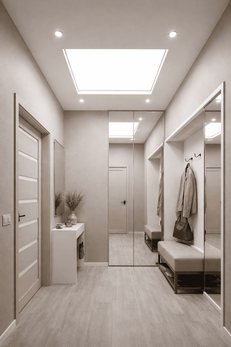 натяжной потолок с точечными светильниками с точечными светильниками