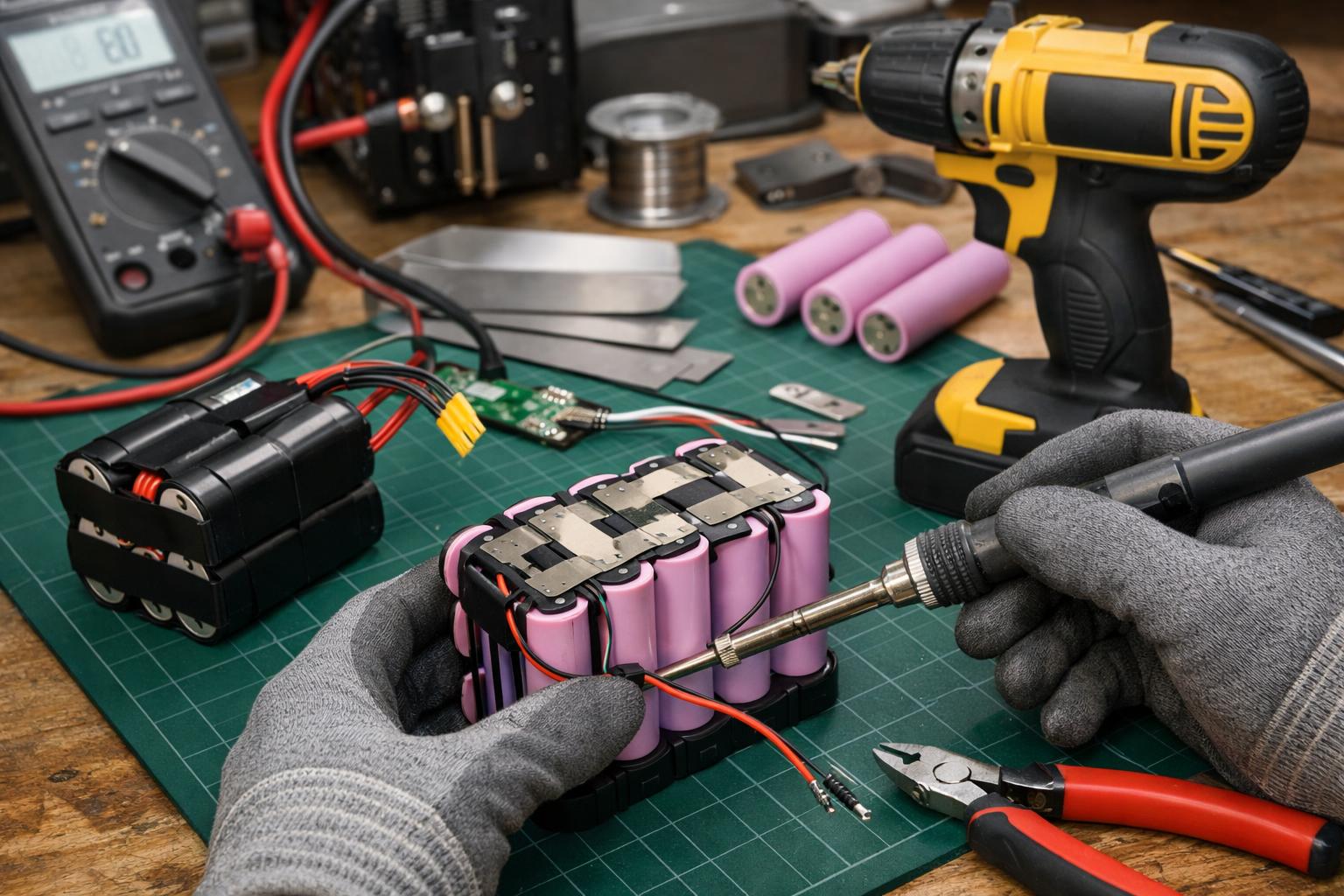 Батареи 18650 18В 5S под ключ - сборка и тест онлайн быстро Батареи 18650 18В 5S под ключ - сборка и тест онлайн быстро