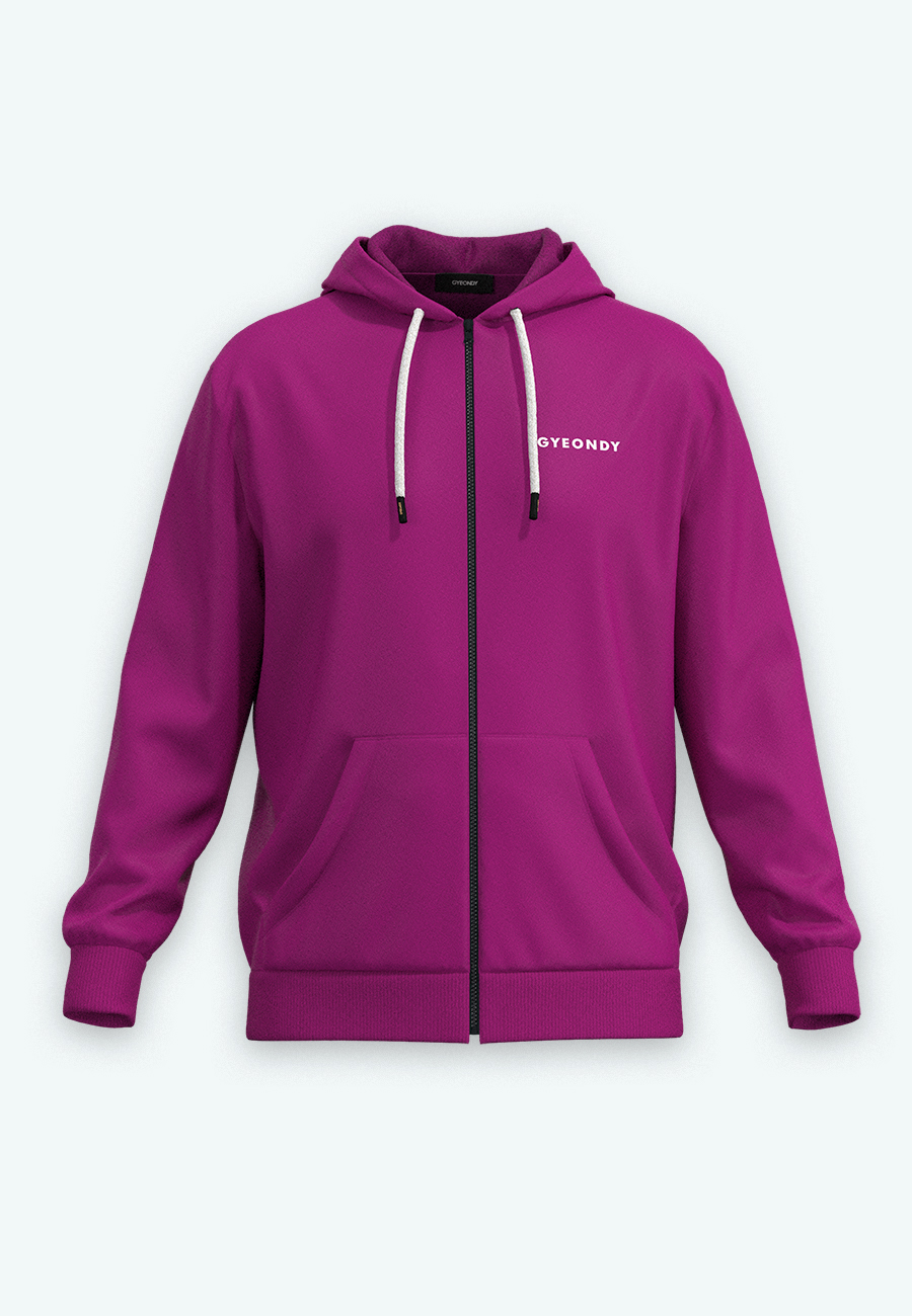 Худи на молнии мужские Худи на молнии цвет пурпурный