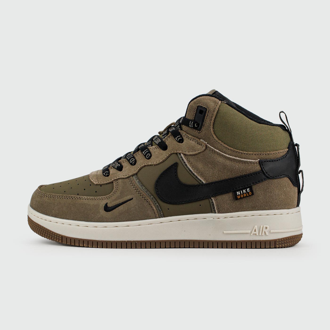 Air Force 1 Mid Olive/Brown with Fur чаще выбирают клиенты