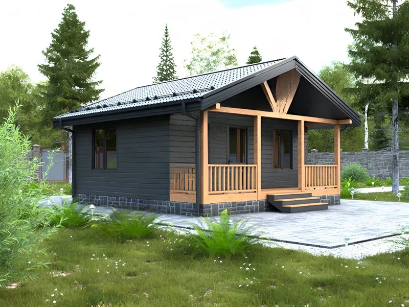 Каркасный Дом ОРХУС 6х8м. №2