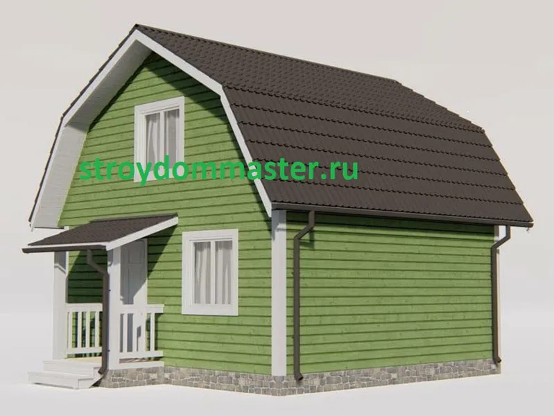 ДОМ 6Х6М. С МАНСАРДОЙ №1