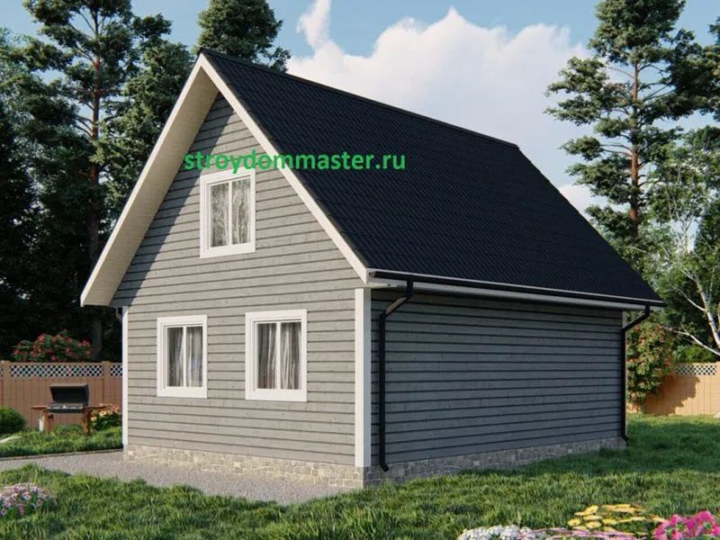 Гостевой ДОМ 6Х8М. С МАНСАРДОЙ №1