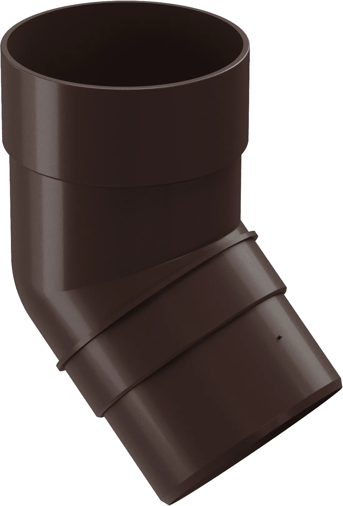 Колено 45° d85 мм Docke Premium, Шоколад (RAL8019)
