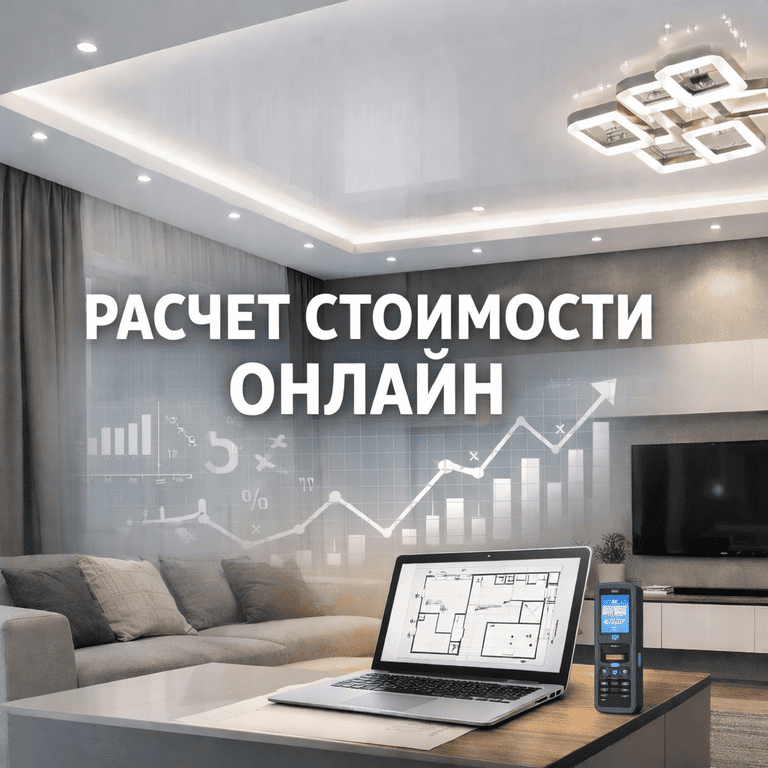 натяжной потолок с точечными светильниками с точечными светильниками