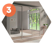 Зеркальные двери-купе