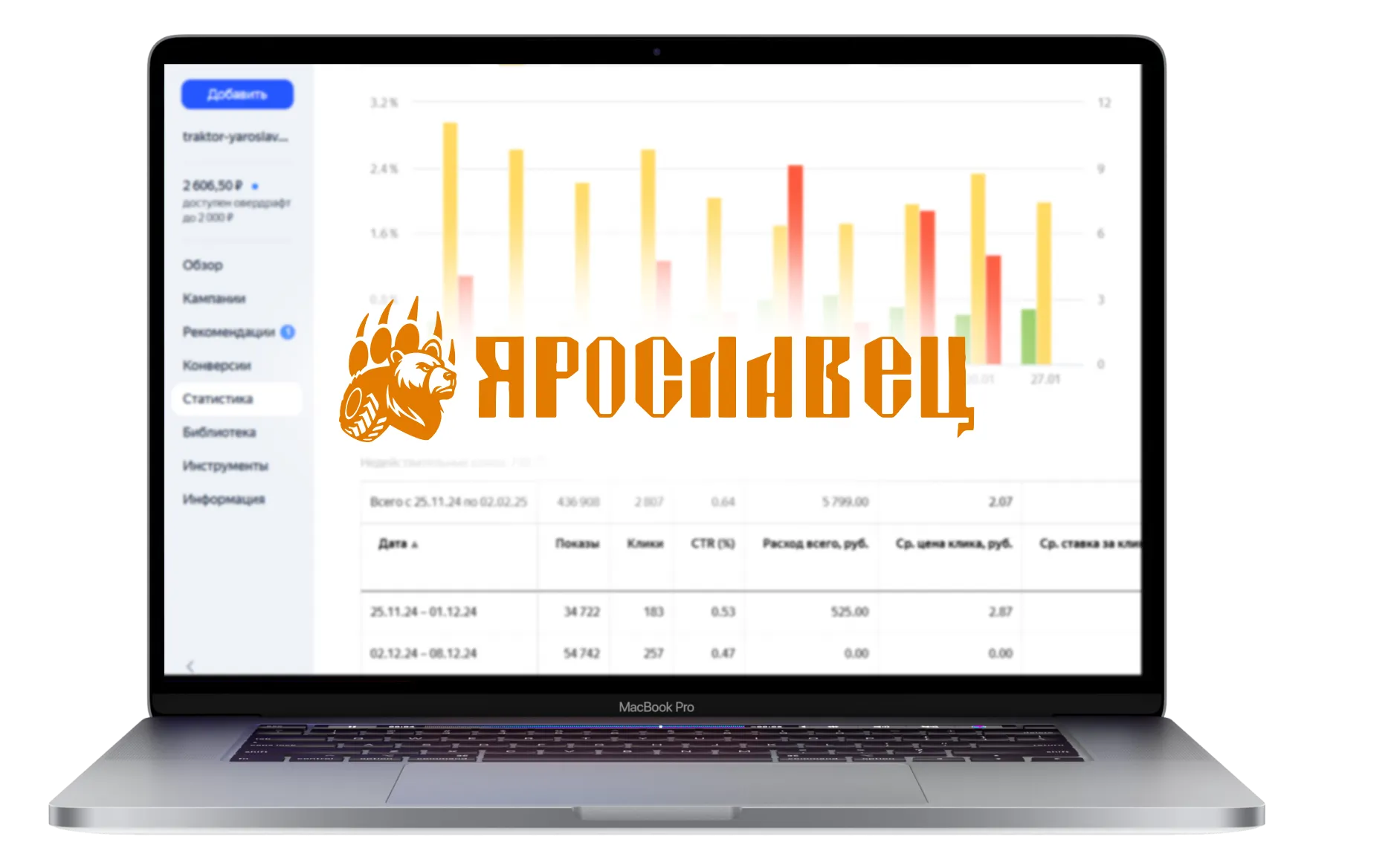 Результат — запуск и ведение рекламных кампаний в Яндекс.Директ (поиск и ретаргетинг), которые принесли 78 заявок по 210 ₽ на покупку тракторов «Ярославец». Заявки на покупку тракторов по 210 ₽