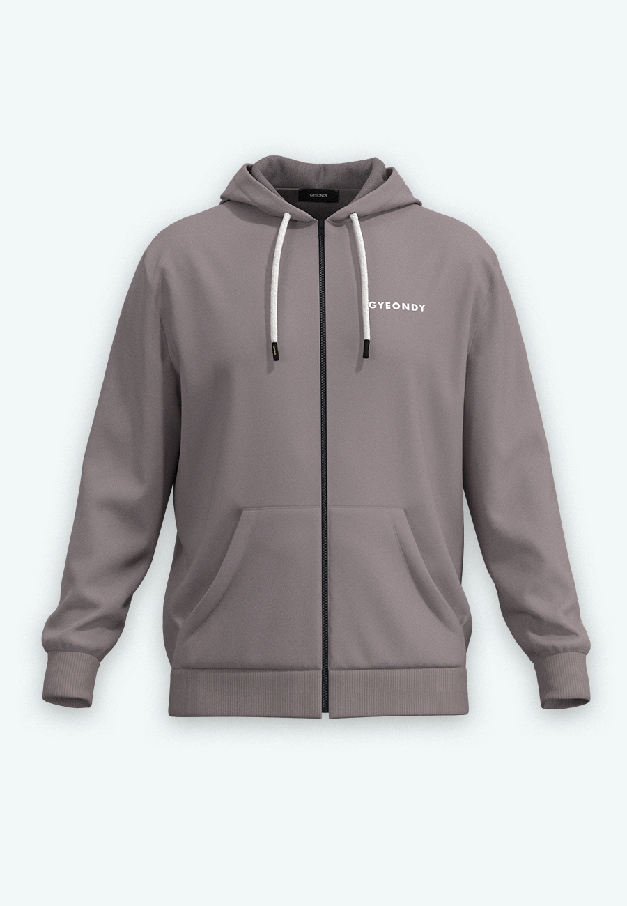 Худи на молнии мужские Худи на молнии цвет серый