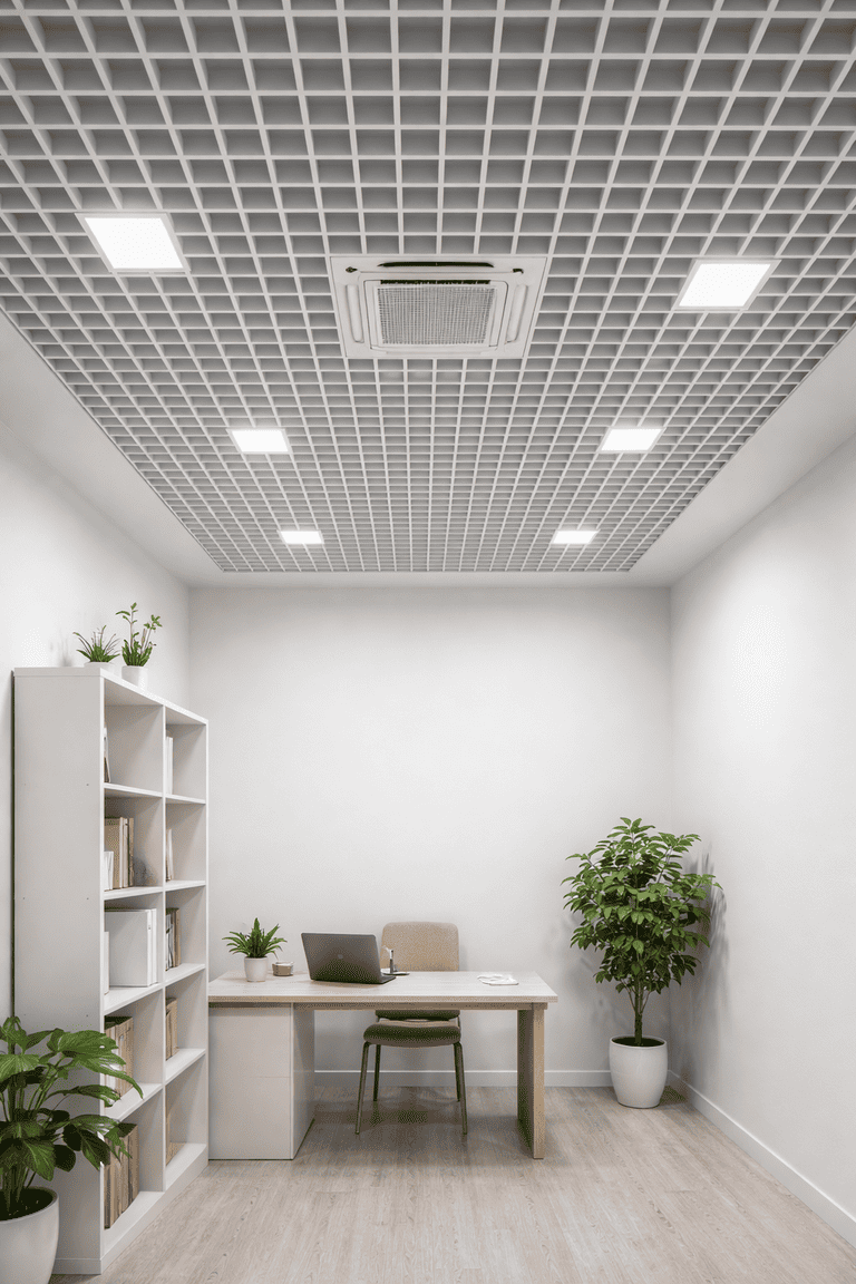 натяжной потолок с точечными светильниками с точечными светильниками