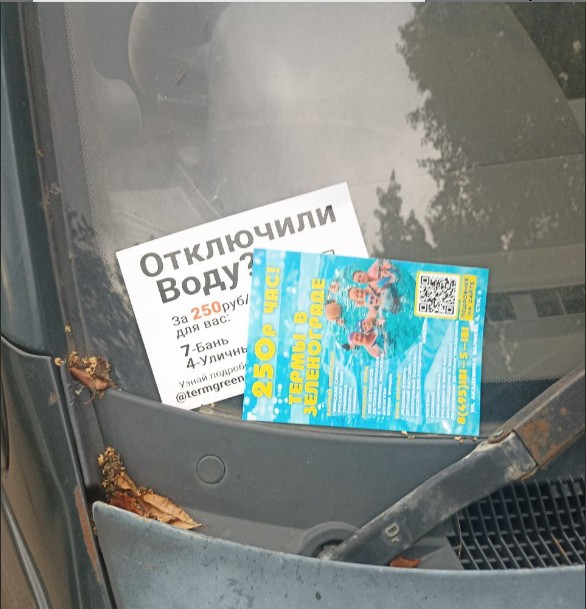 Портфолио по раскладке рекламы на авто в г. Зеленоград 1