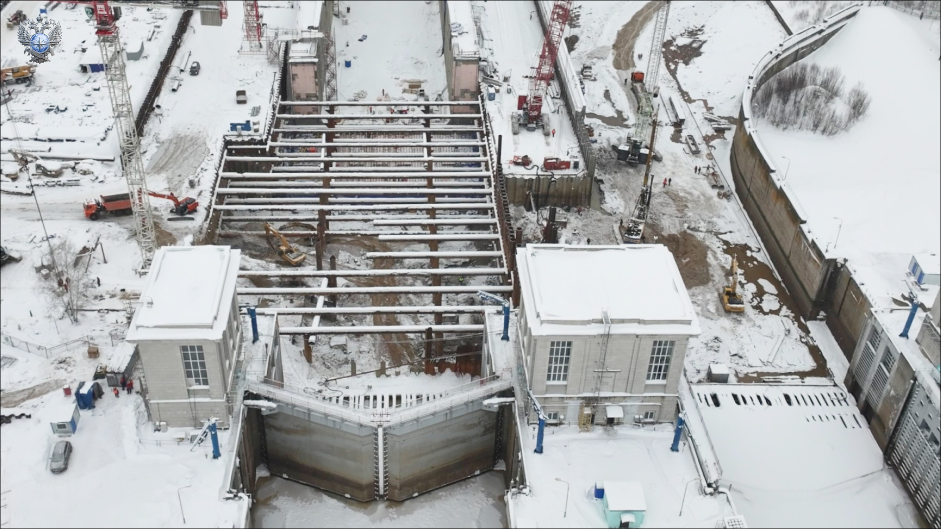 Строительная готовность Городецкого гидроузла составляет более 70%