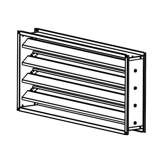 Обратные клапаны ЛОК-П Обратный клапан для прямоугольных каналов ЛОК-П