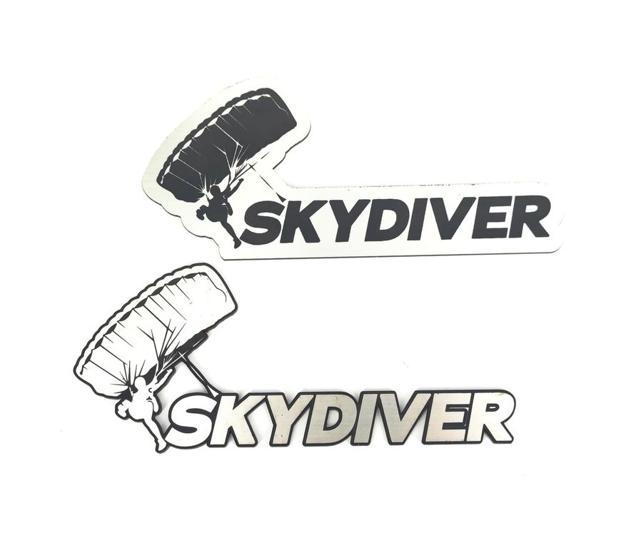 Шильдик на автомобиль SKYDIVER