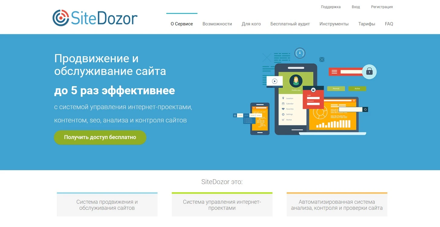 Сервис SiteDozor