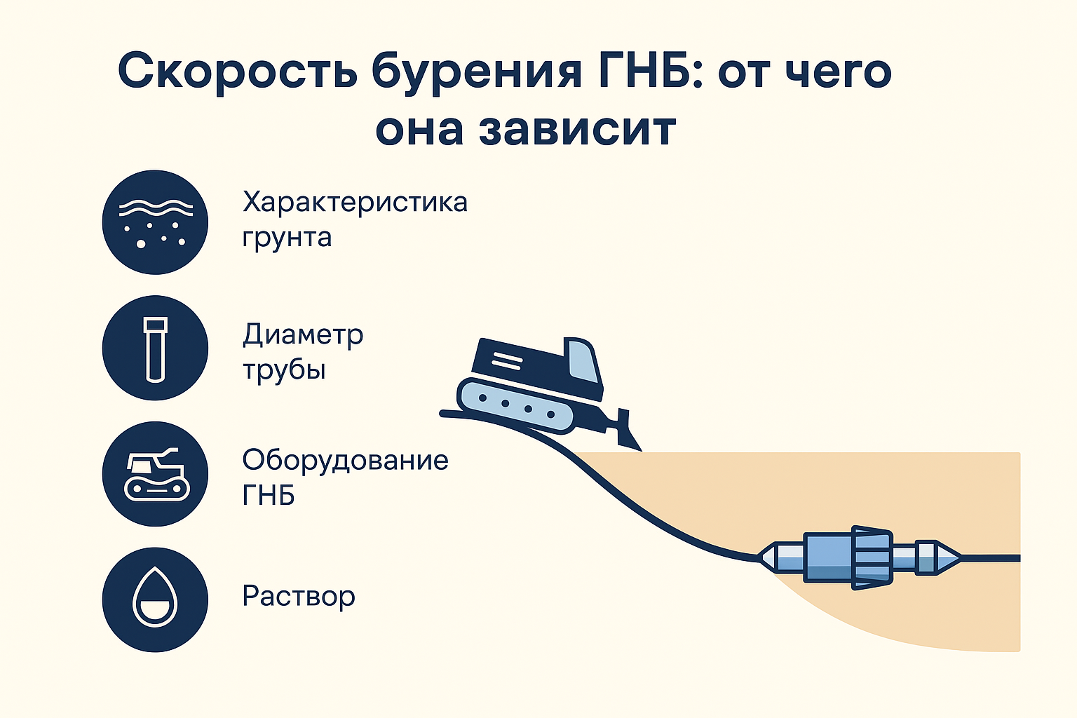 Скорость бурения ГНБ