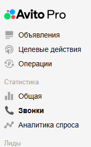Кабинет Авито Pro