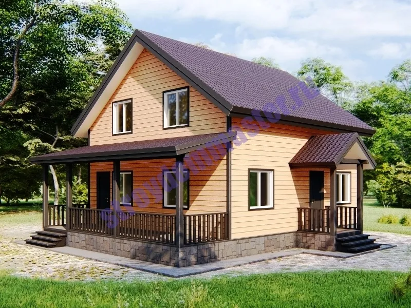 Каркасный дом АМУР 8Х10