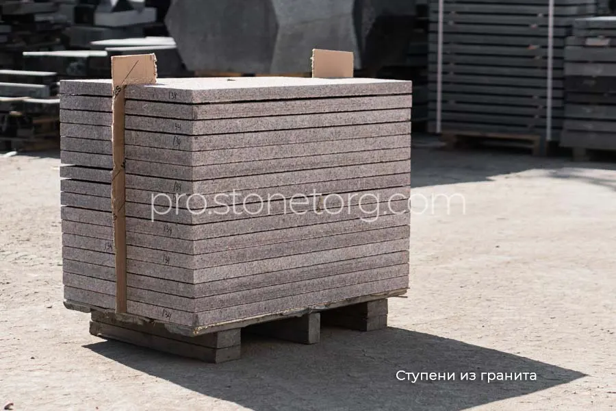 Ступени из гранита габбро карелия