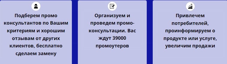 Описание организации промо консультации