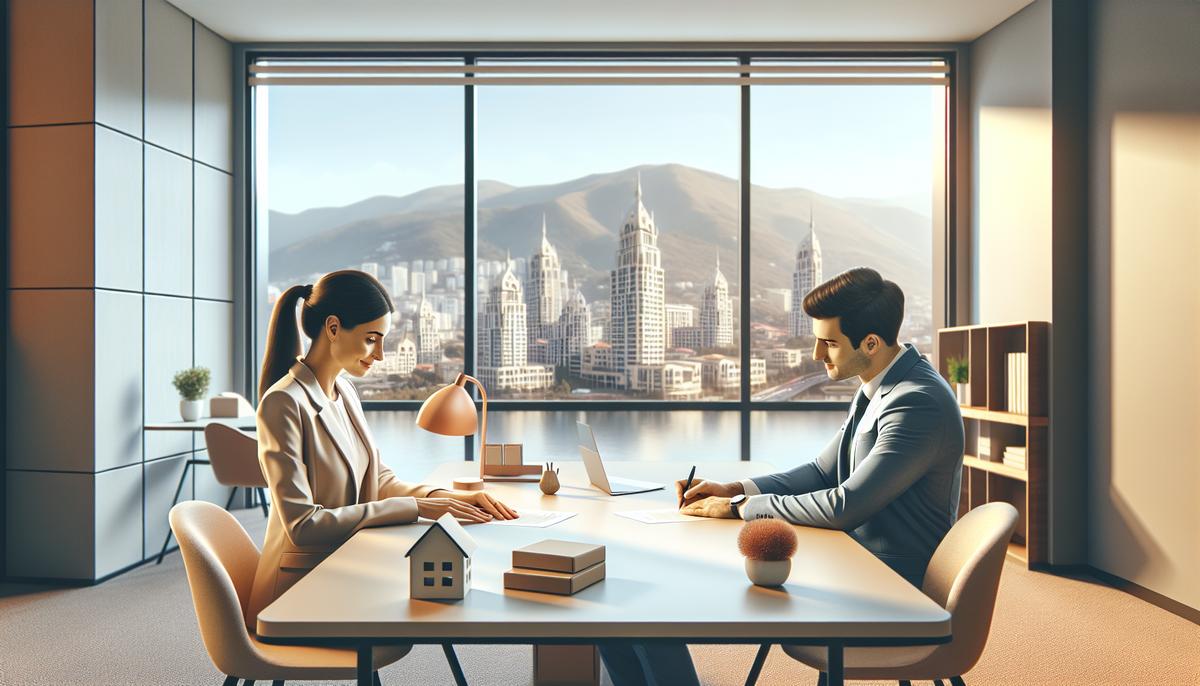 Подписание договора купли-продажи квартиры в Батуми