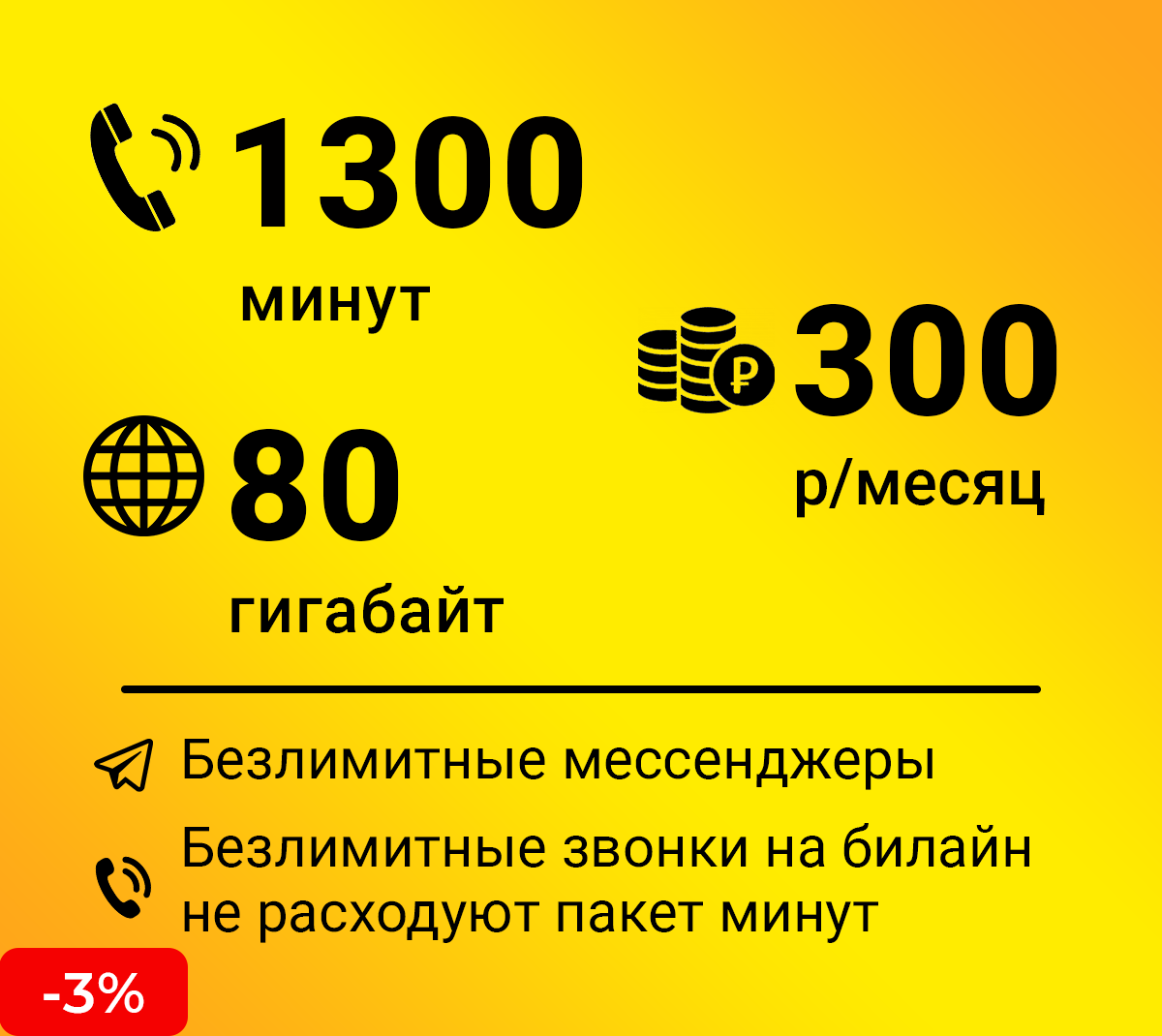 Непубличные тарифы билайн