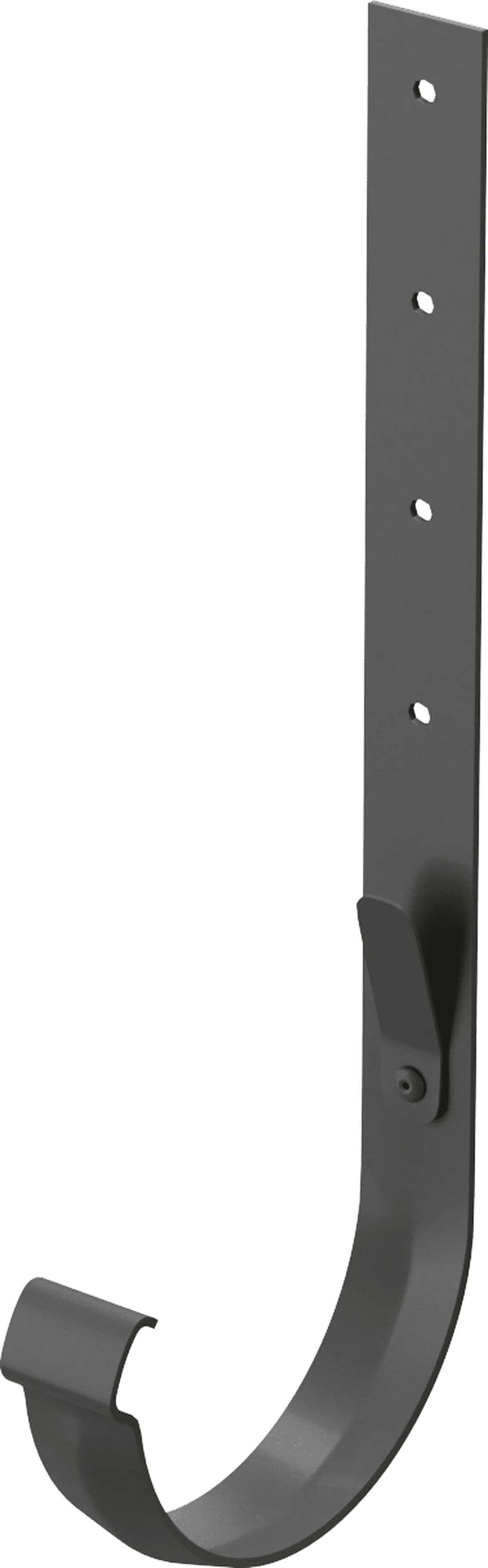 Кронштейн жёлоба металлический d141 мм Docke Lux 300 мм, Графит (RAL7024)