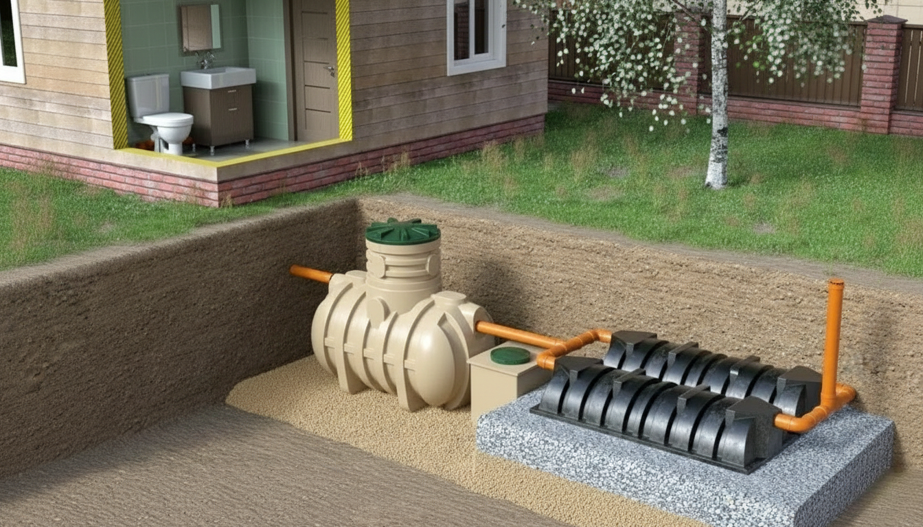 Залповый сброс для септика: что это такое и почему он важен при выборе?