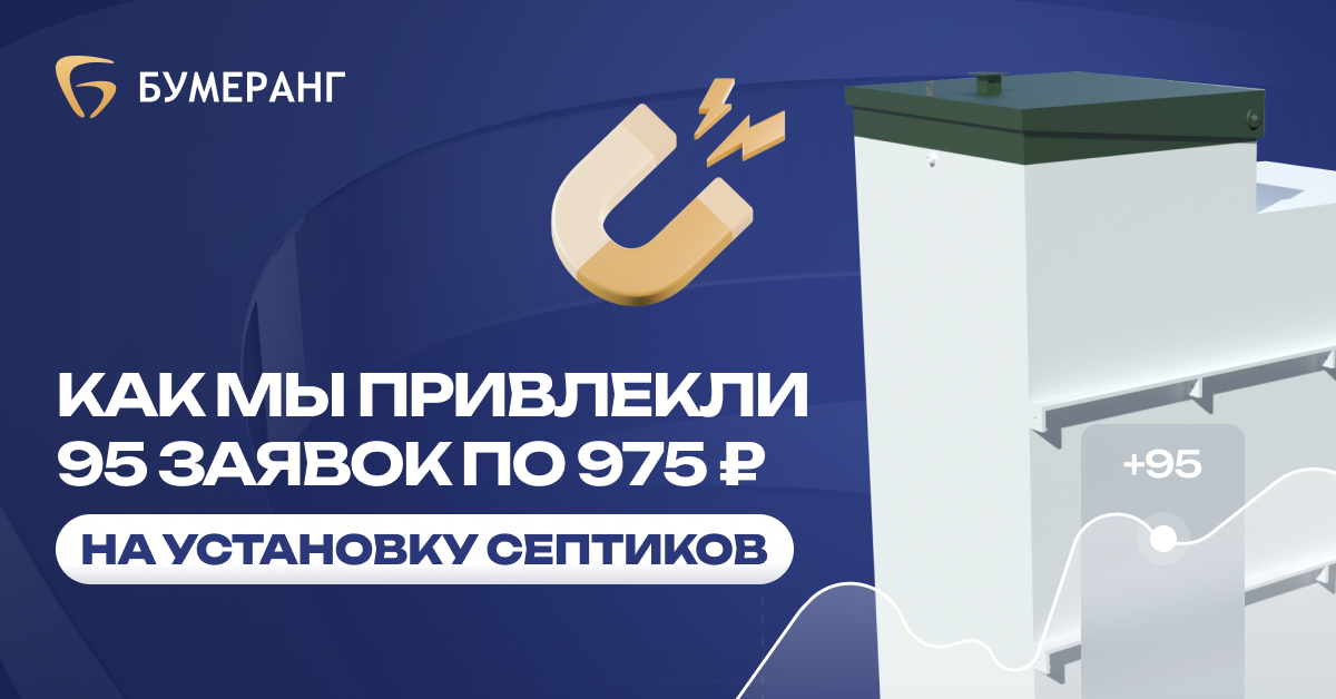 Как снизить стоимость лида для септиков до 1 030₽: результат рекламы для «Септик в Костроме»