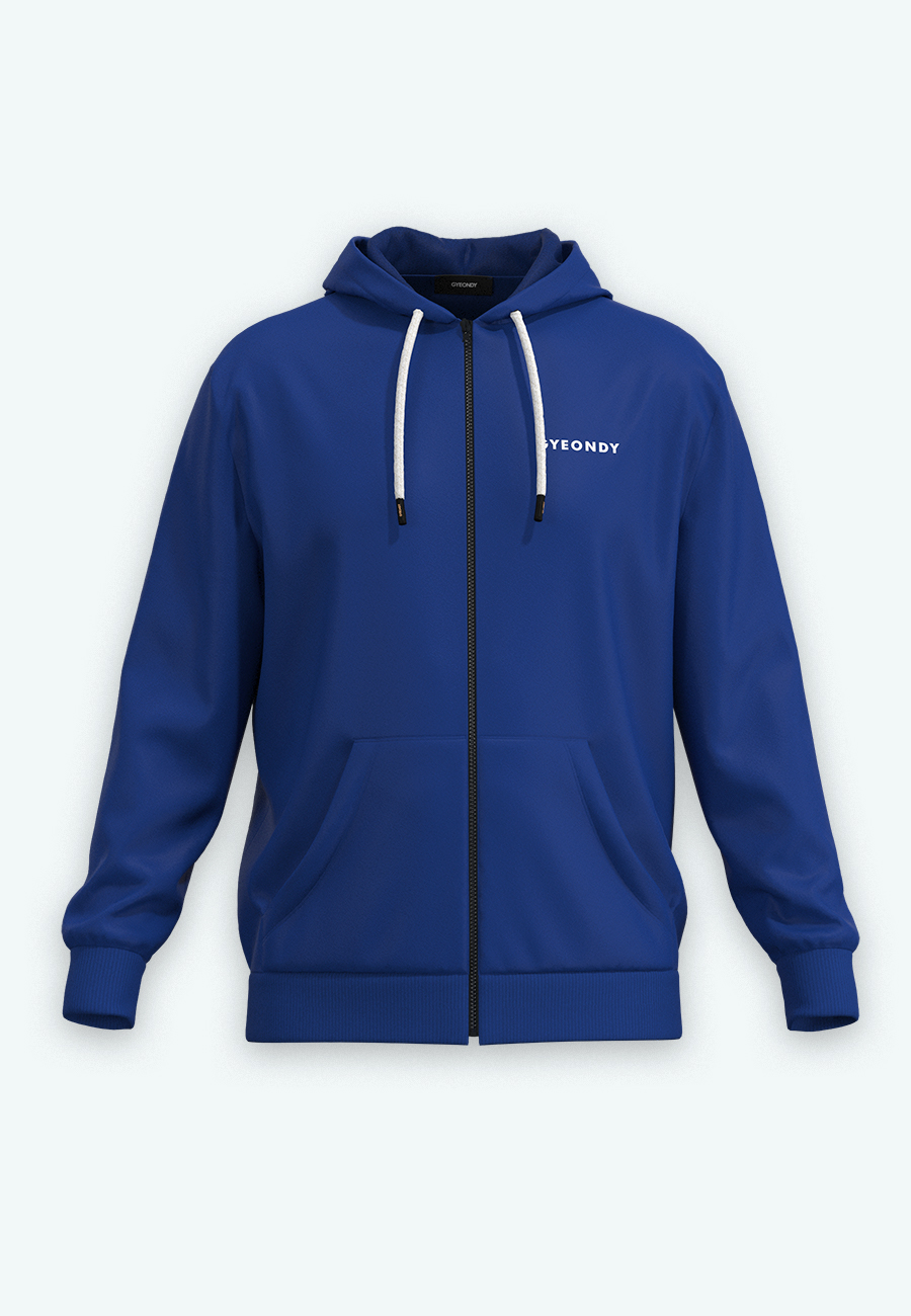 Худи на молнии мужской Худи на молнии цвет синий