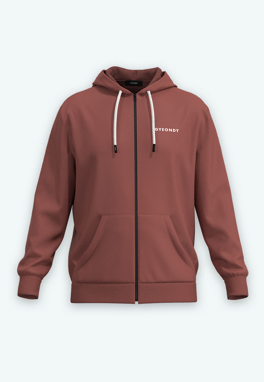 Худи на молнии мужской Худи на молнии цвет молочный шоколад