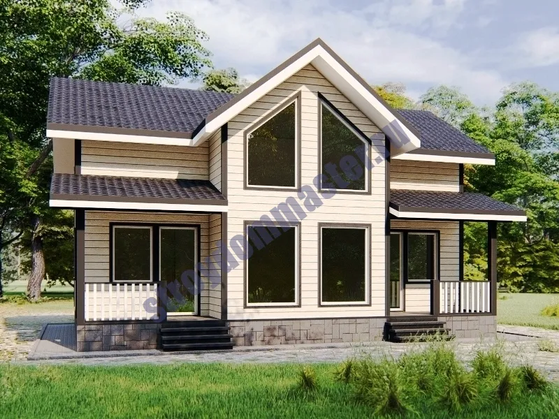 Каркасный дом ПАРИЖ 7Х10