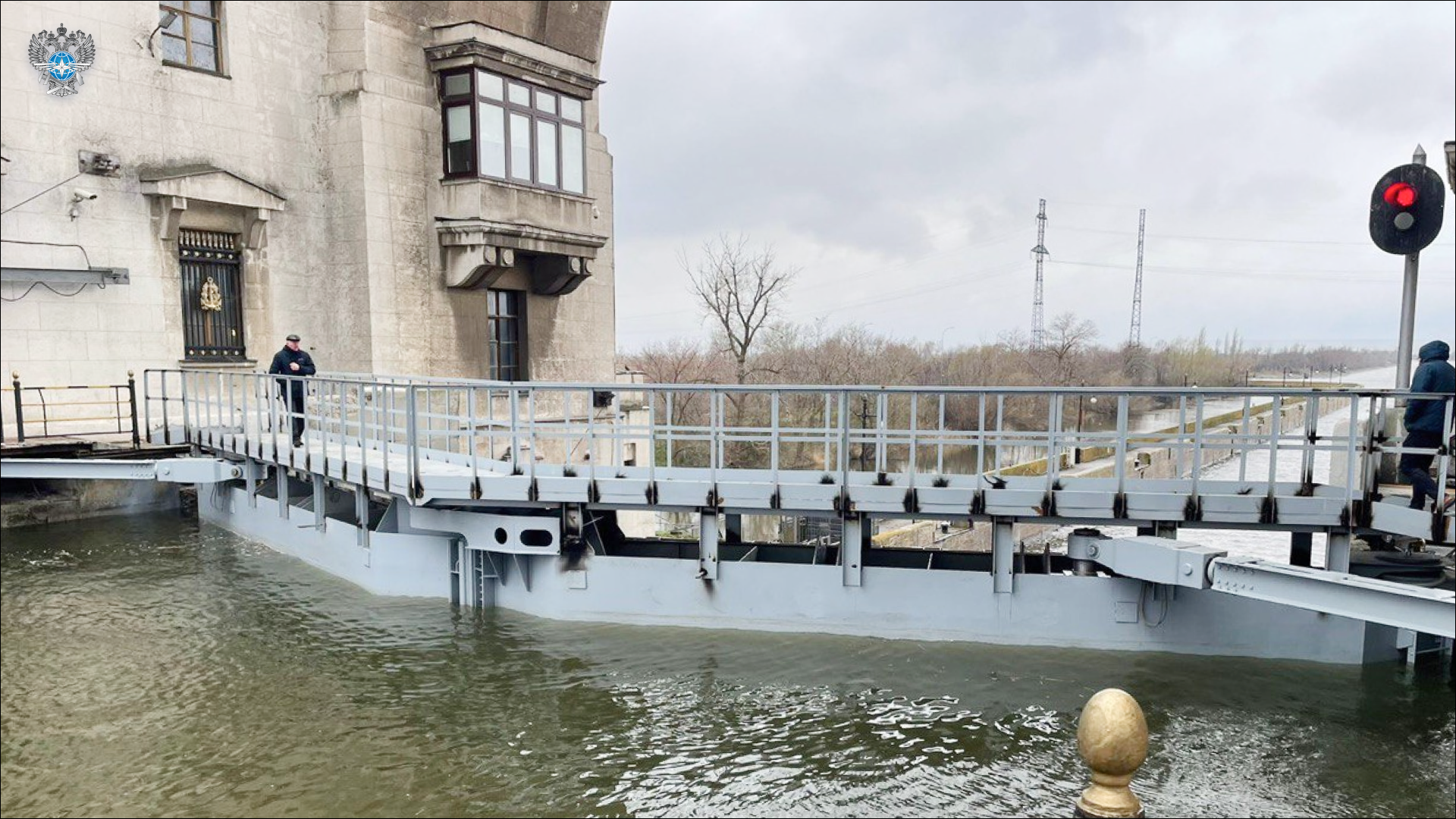 Работы по реконструкции шлюза №13 Волго - Донского судоходного канала выполнены на 85 %