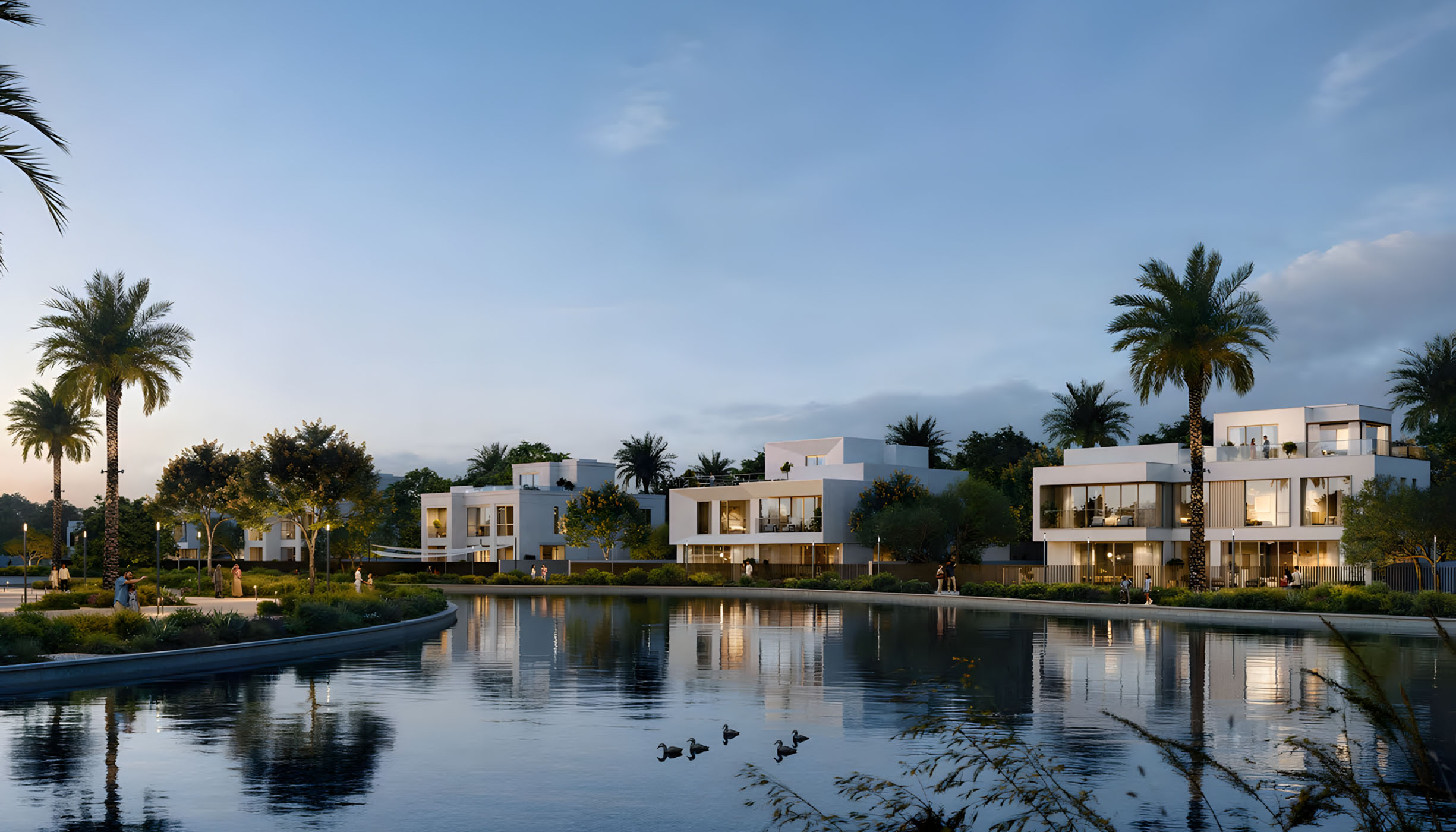 Ultra-luxury Oasis Address Branded Villas, Dubai, designed with Address Hotels & Resorts elegance