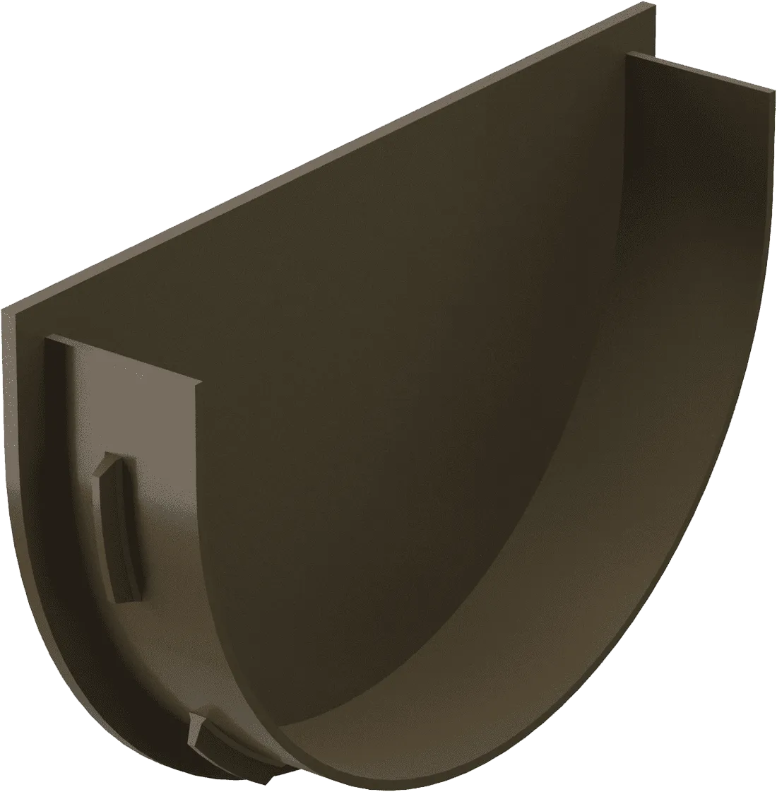 Заглушка воронки d120 мм Docke Premium, Каштан (RAL8017)