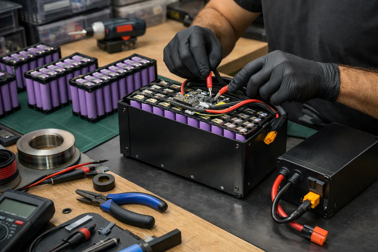 Сборка аккумуляторов 18650 48 В и из 4 элементов под заказ Сборка аккумуляторов 18650 48 В и из 4 элементов под заказ