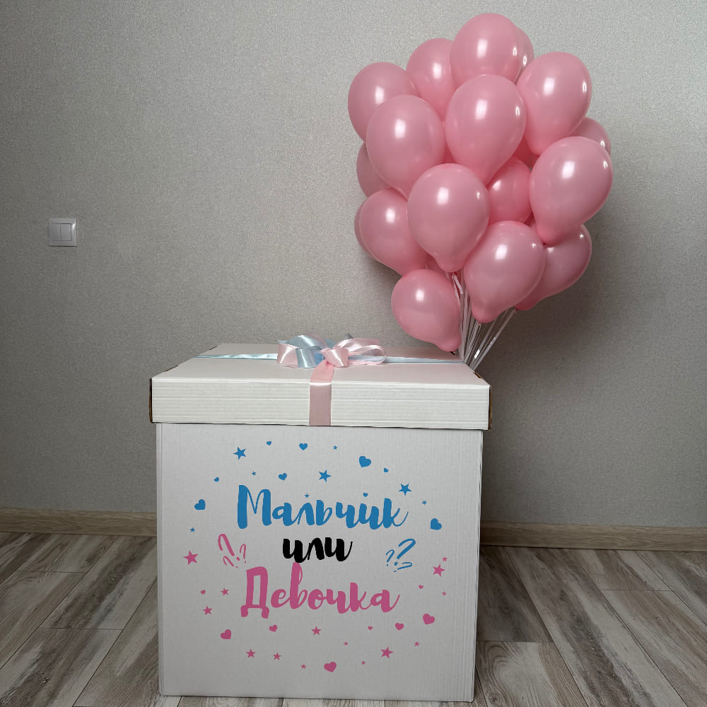 Коробка Мальчик или Девочка на гендер пати