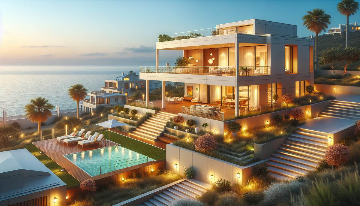 Вилла у моря в Батуми — фасад и вид на море