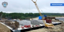 Продолжается реконструкция Шаваньской плотины №23 гидроузла №11 Беломорско-Балтийского канала