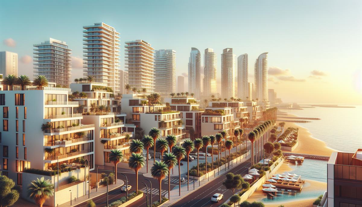 Вид на побережье Батуми и современные жилые комплексы