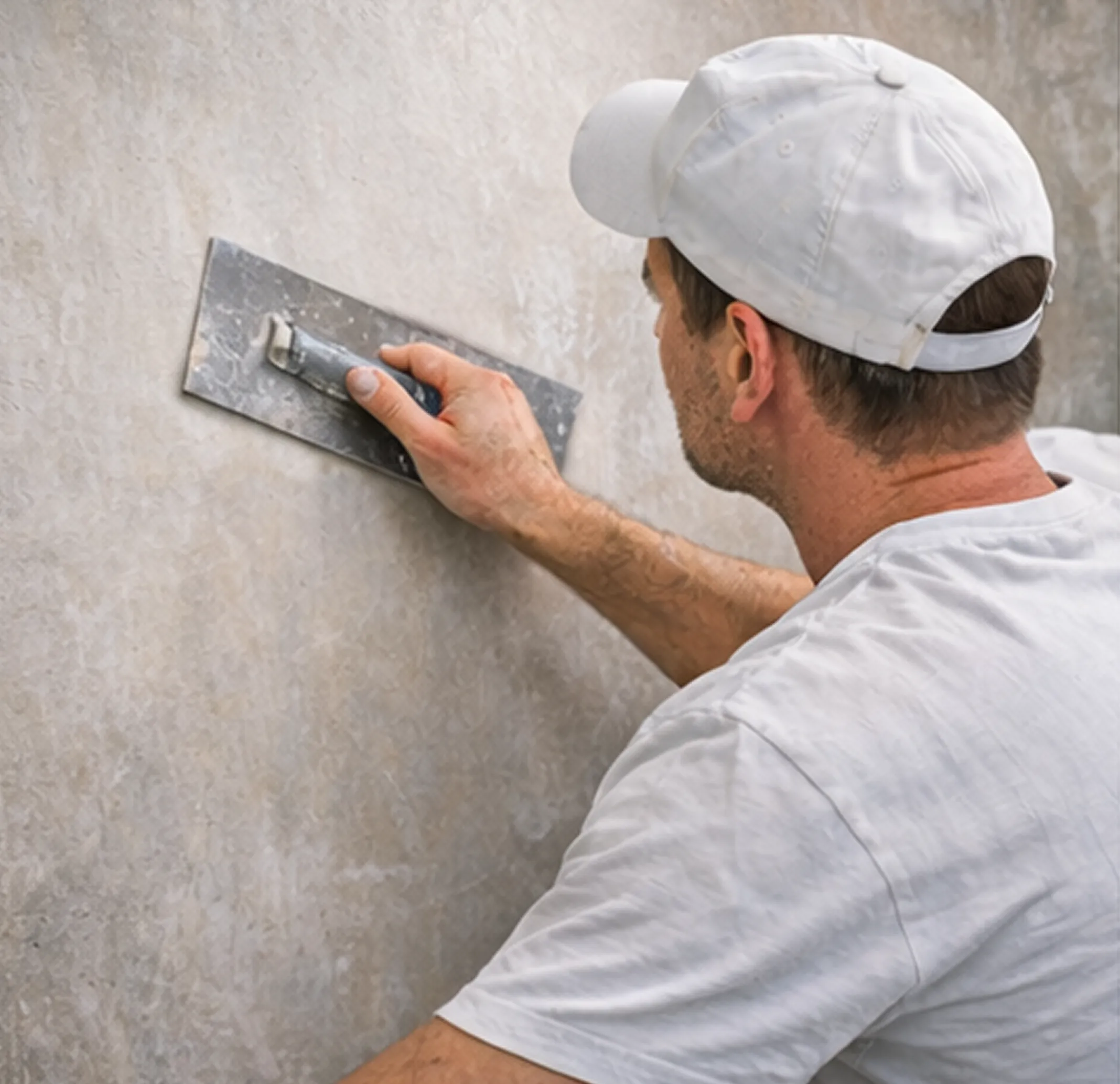 Глянцевание поверхности стен после механизированной штукатурки