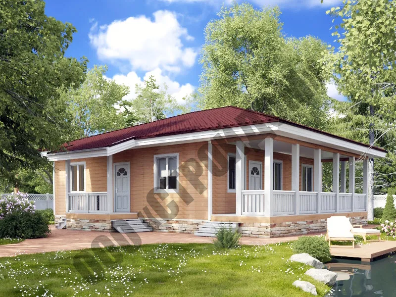 Каркасный дом АНГАРА 10Х12.5